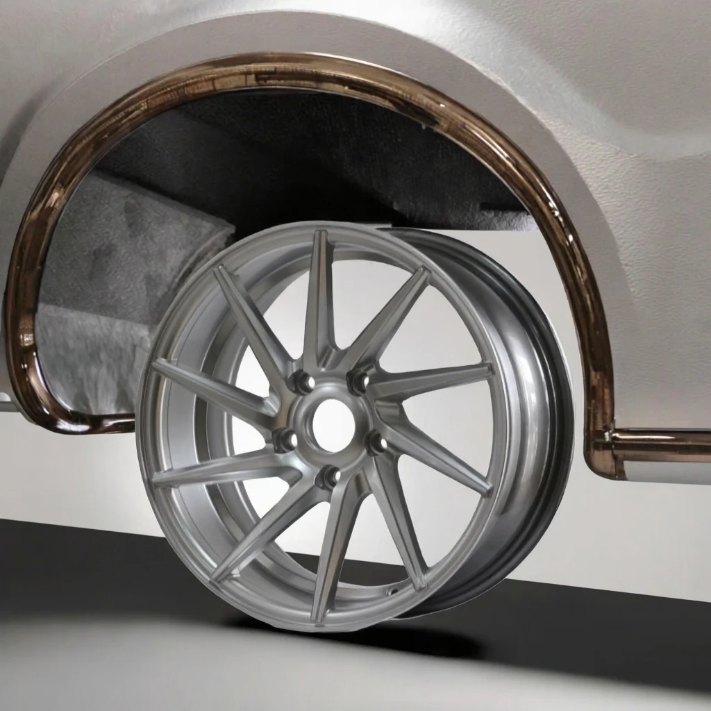 Wholesale BECABIEE 13-16 Inch 4/5*114.3/108 Forged Alloy Passenger Car Wheels Black Silver New 35mm ET Multi Spoke Universal