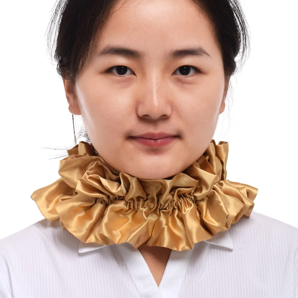 ピエロ コスプレ サテン フリル ネック ラフカラー コスチューム アクセサリー