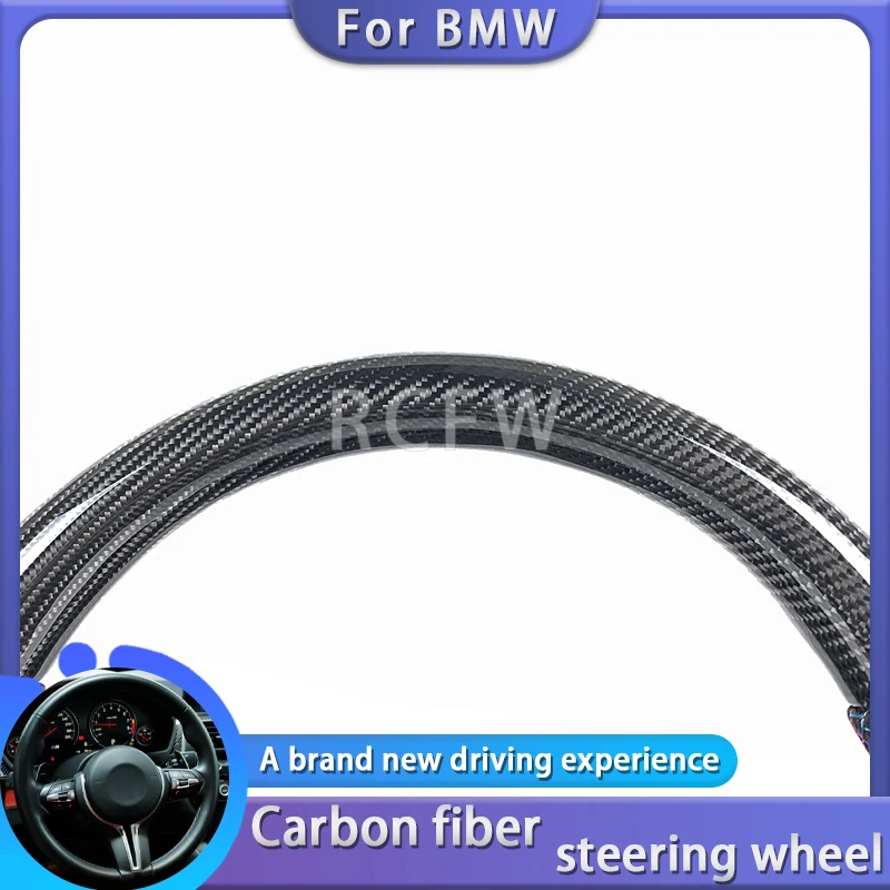 Customized carbon fiber leather steering wheel For BMW F22 F23 F30 F31 F32 F33 F34 F36 F80 F82 F87 2021 2022 2023 2024 car parts