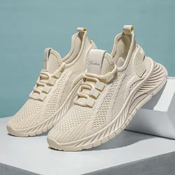 Chaussures de sport respirantes à lacets pour femmes, baskets décontractées, mocassins féminins, chaussures en maille, designer, marque de mode, 2024