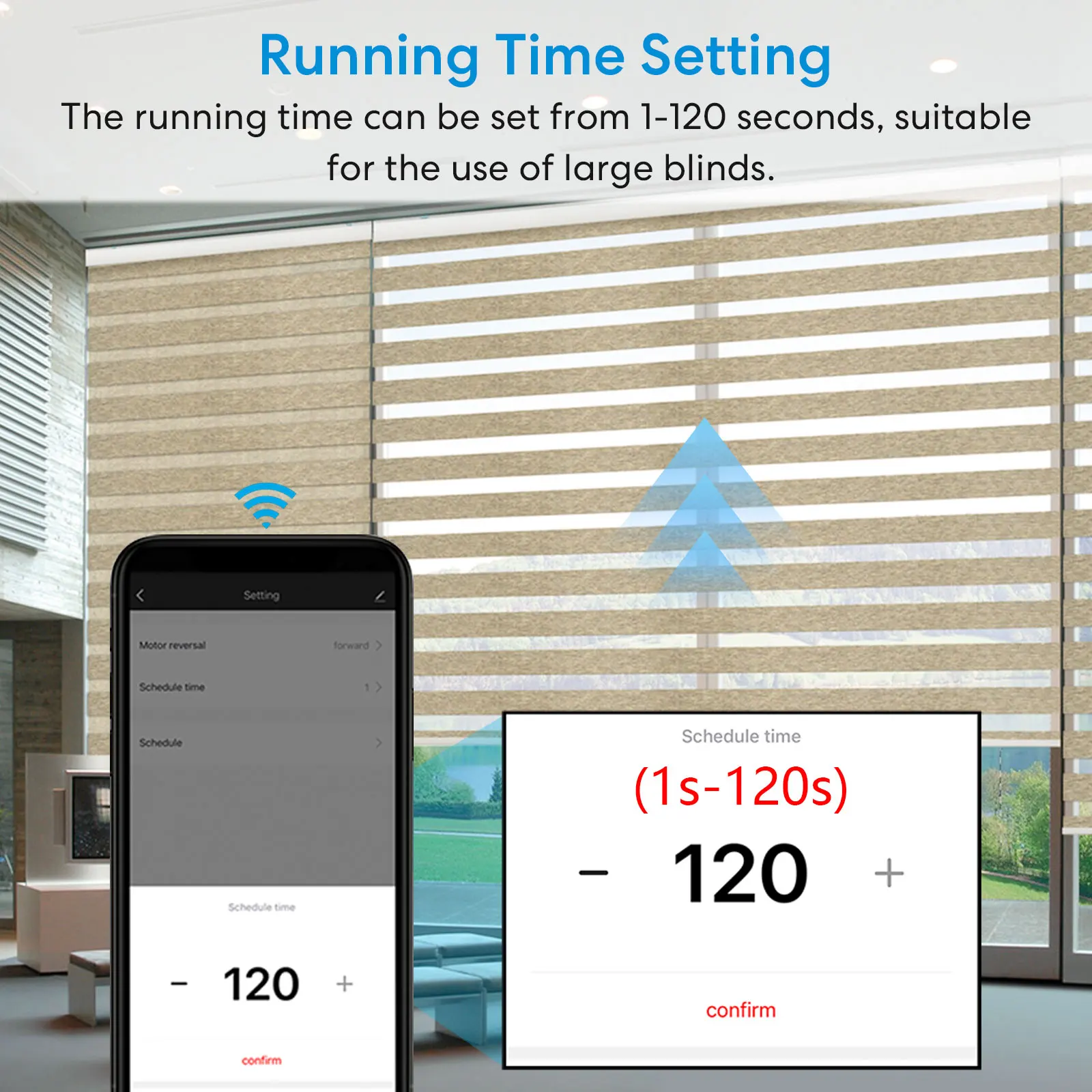 Tuya Smart Life Vorhangschaltermodul, Fernbedienung für Jalousien und Rollläden, RF+WIFI App, Timer, Google Home, Alexa, Echo, Smart Home – Detail 7