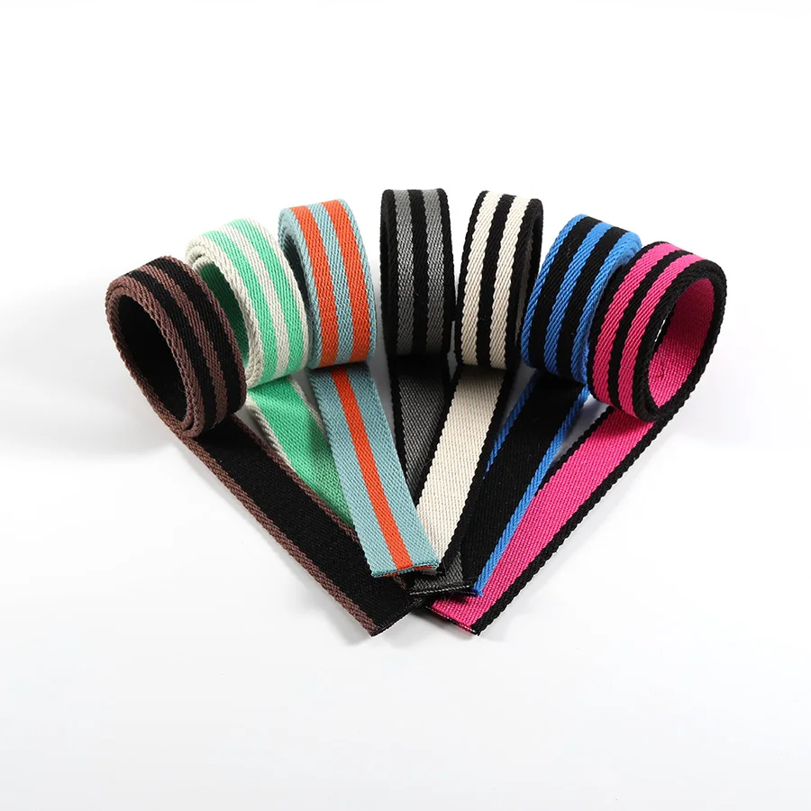 Hot 2.5cm wide and narrow woven high-density thick canvas strap, suitable for Evelyn MINI bag shoulder strap accessories