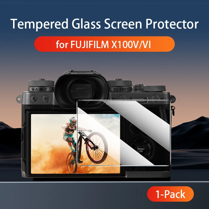 Llano cámara de vidrio templado para Fuji XT5 XT4 XT3 XT30 XT30II X100VI XE4 XH2S XS10 XM5 X-M5 HD protector de pantalla de cámara a prueba de agua