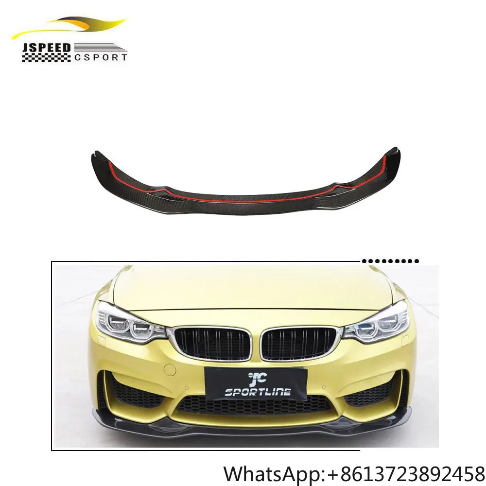 

For BMW 3 4 Series F80 F82 M3 M4 Carbon Fiber Front Bumper Canards Lip Splitters