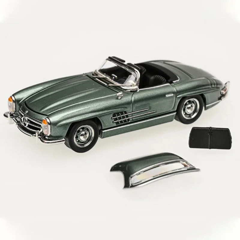 

Коллекционная модель-реплика Mercedes-Benz 300SL Roadster Hardtop из литого металла в масштабе 1:64, сувенир, подарок, статическая модель для демонстрации