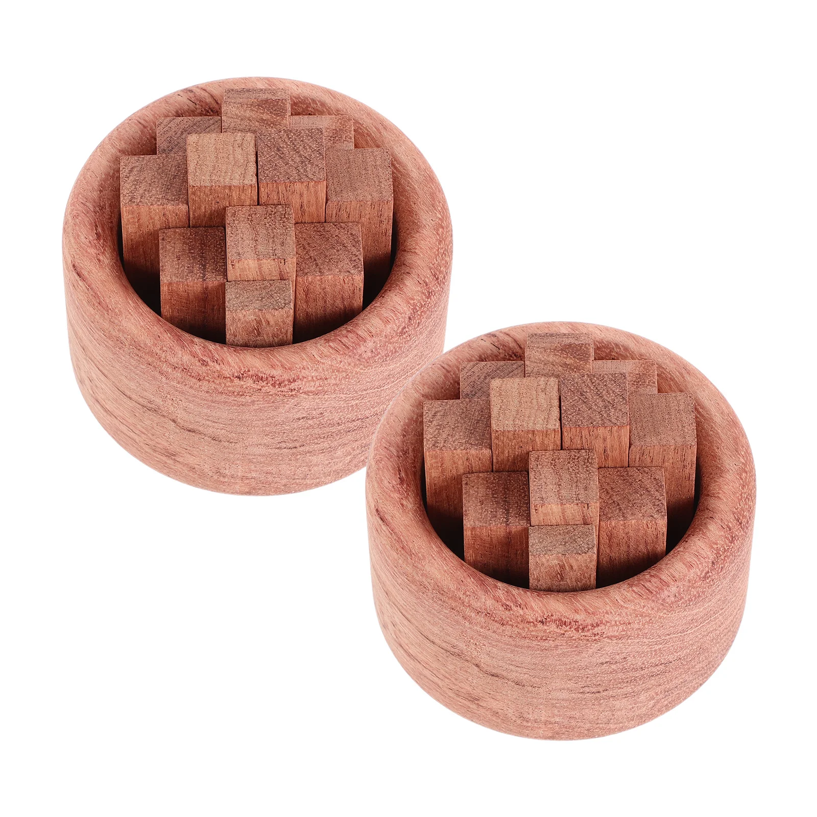 

2Pcs Solid Wood Essential Oil Diffuser Natural Wood Aromatherapy Block for Home Office Car Desk Bathroom Portable Oil Diffuser