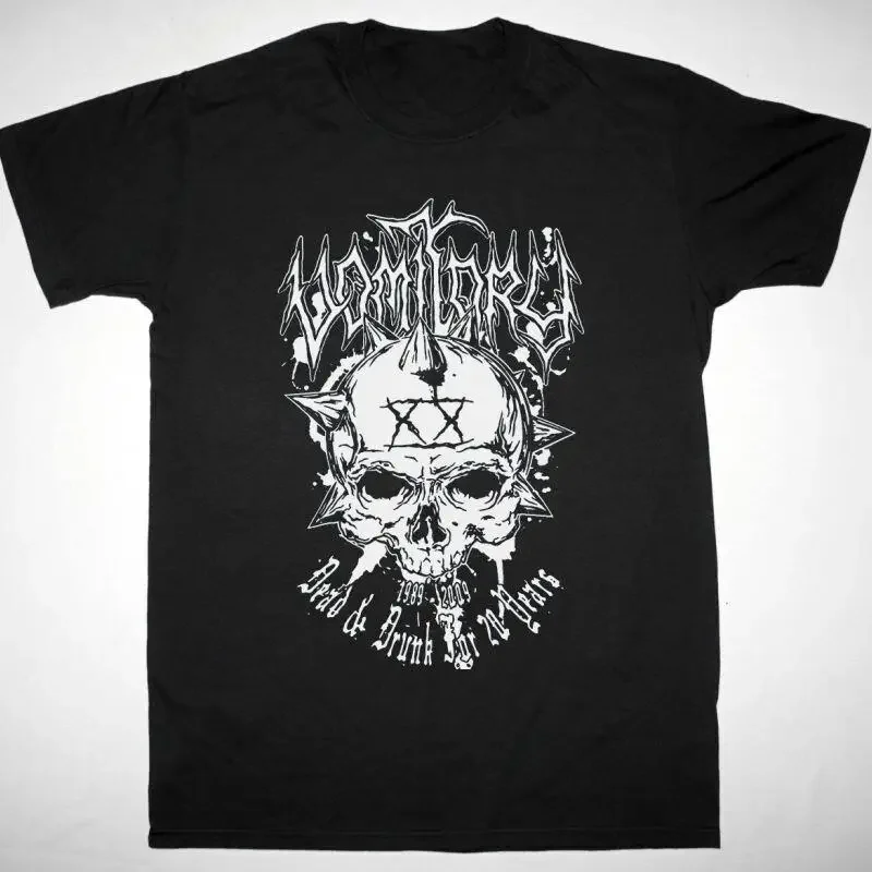 Vtg Vomitory Dead Drunk Tour Cotton Black Full Size T Shirt Ag092