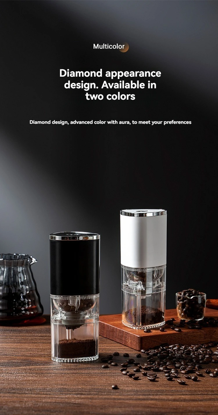 Portable Electric Coffee Grinder TYPE C USB Charge Ceramic Grinding Core Home Coffee Beans Pulverizer Grinder image 3