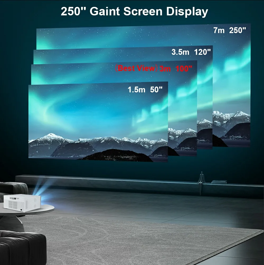 ThundeaL 2K 4K Full HD 1080P Projektor TDA7W 32G Android WiFi Heimkino TDA7 Beam-Projektor für Outdoor-Meetings 3D-Video-Filmprojektion – Detail 22