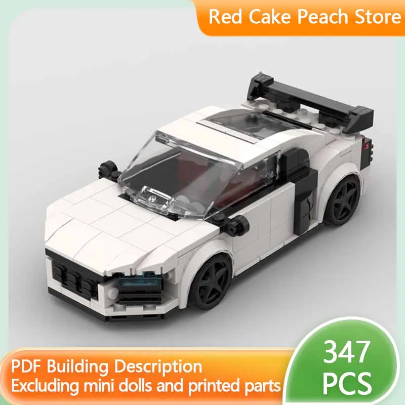 Speed Champion Model MOC Building Bricks 6-Cylinder Urban Supercar Modular Technology Gifts Holiday Assemble Children Toys Suit