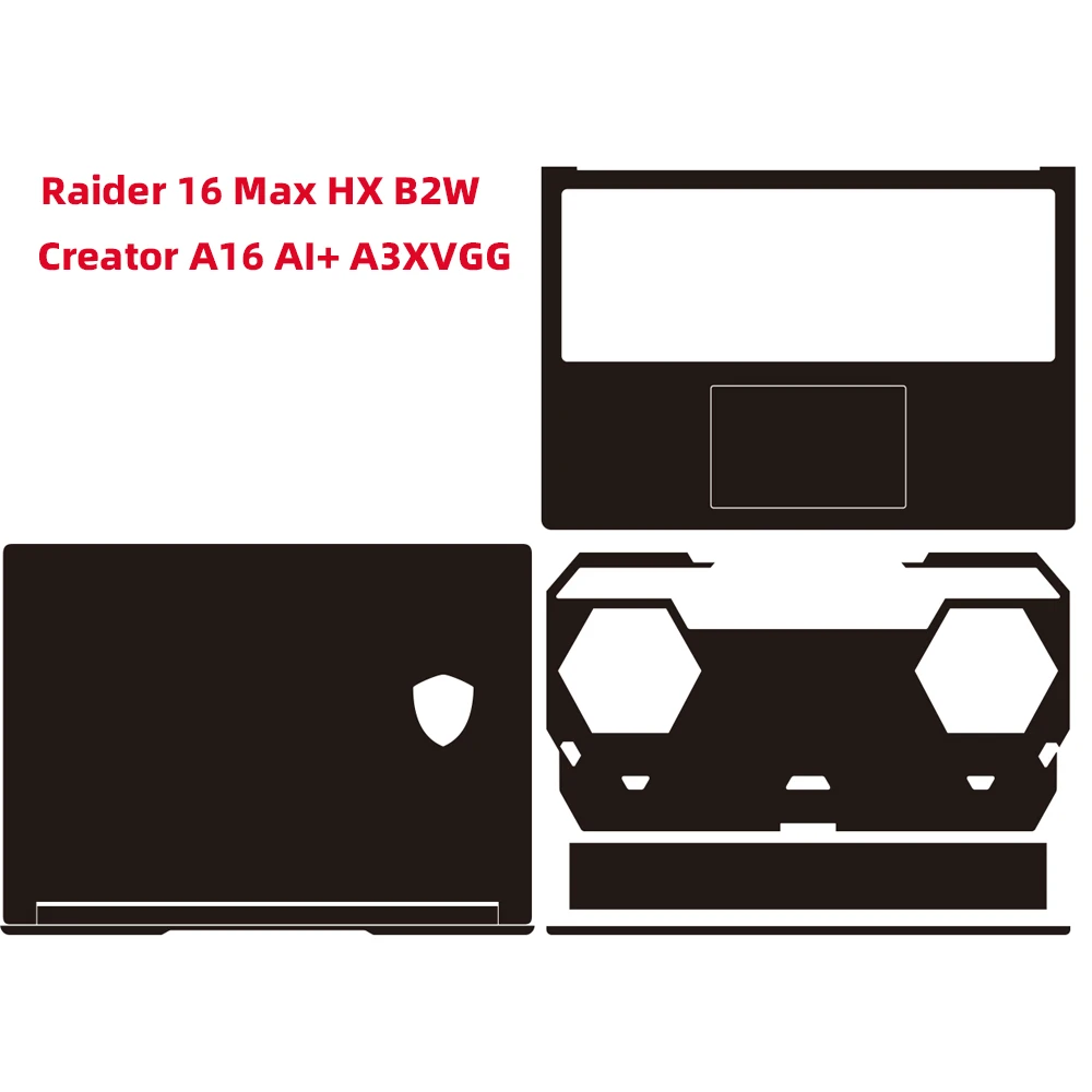 Premium Vinyl Skin Sticker for MSI Raider 16 Max HX Creator A16 AI+ 16“Anti-Scratch Protective Decal Easy Removable Bubble-Free