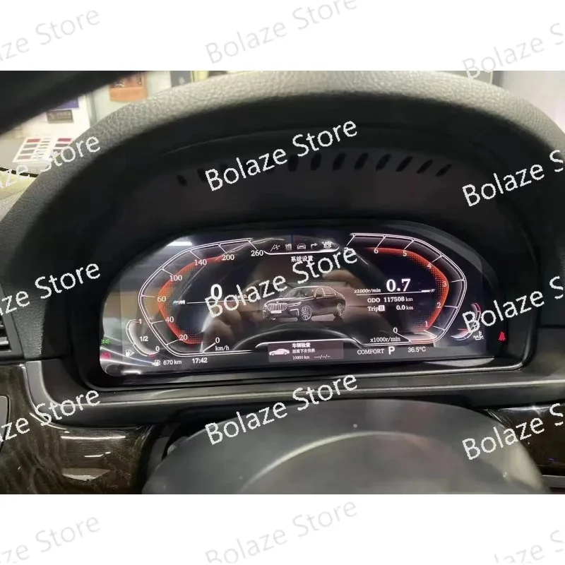 12 INCH Screen  LCD Dashboard Speedometer Digital Cluster for  E60 E90 E70 E71 F10 F01 F30 F35  Instrument Panel