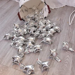50pcs 5-inch pentagram aluminum film balloon party, festival celebration decoration, aluminum foil balloon