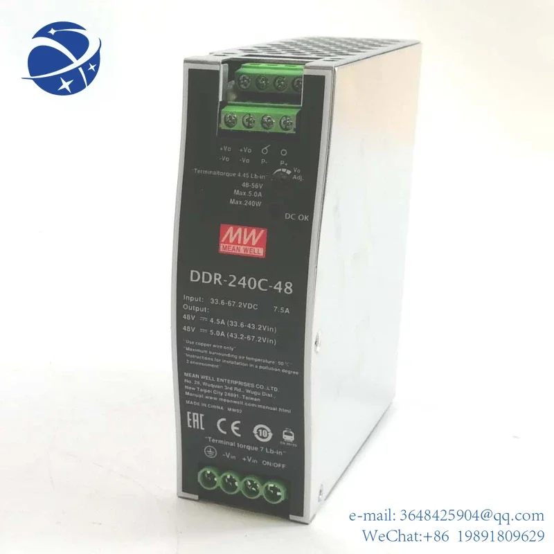 

YYHCmeanwell DDR-240C-48 240W 48v DIN Rail Type dc/dc converter