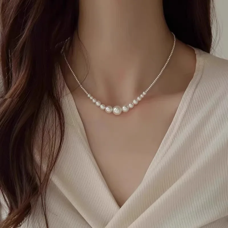 

French [Designer] Light Luxury Premium Pearl Neck Chain Fashion Necklace Sweater Chain