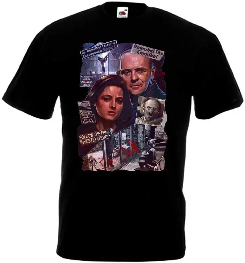 The Silence Of The Lambs v.9 Movie Poster T shirt black all sizes S-5XL