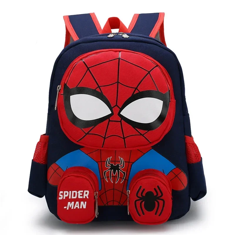 Spiderman Backpacks Super Heroes Student School Bag Cartoon 3d Stereo Kindergarten Backpack Children\'s Travel Bag Gift