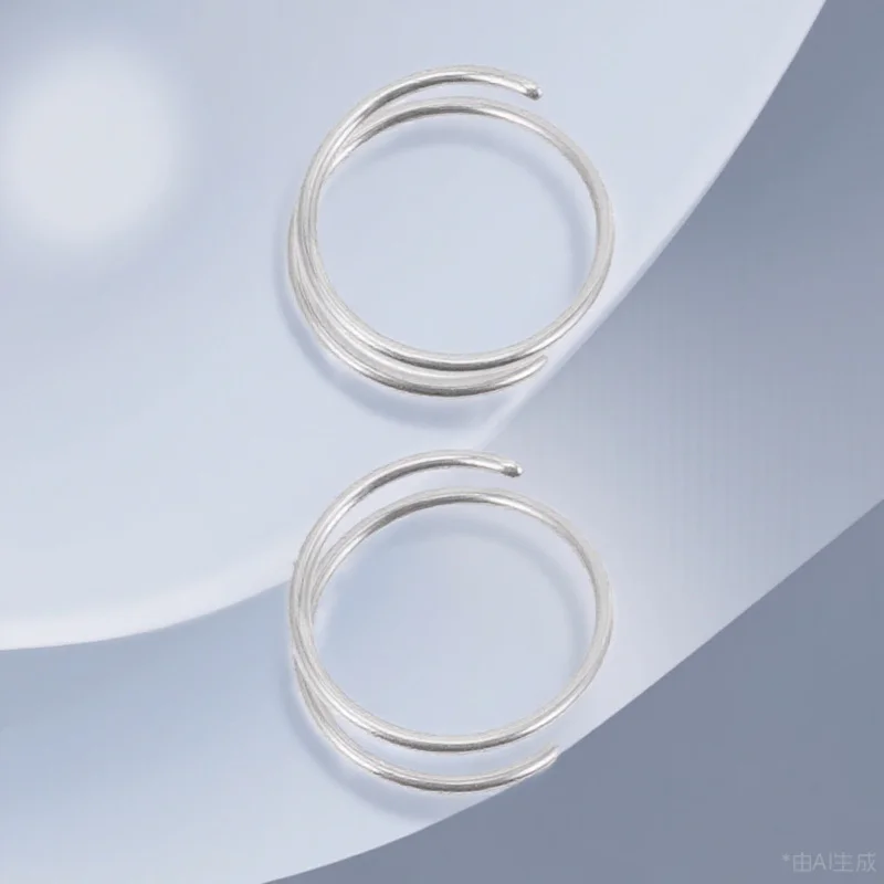 2Pcs Stainless Steel Nose Rings for Women Seamless Lightweight Elegant Jewelry for Everyday Wear Style
