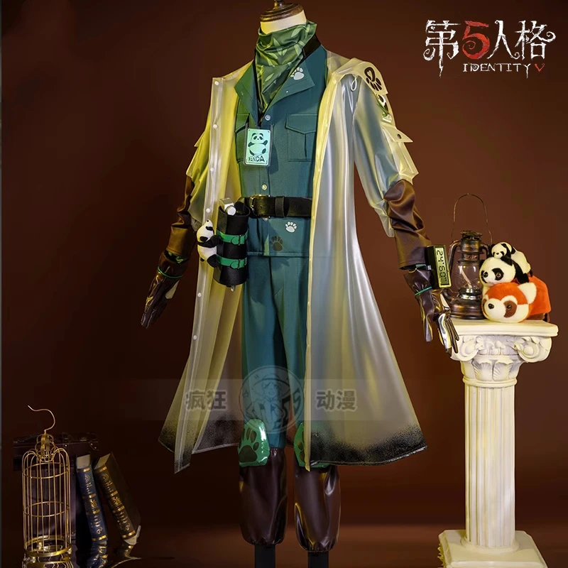 Andrew Kreiss Cosplay Game Identity V Grave Keeper Cos Anime Fashion Panda Summer Uniform Role Play Clothing Halloween Costume