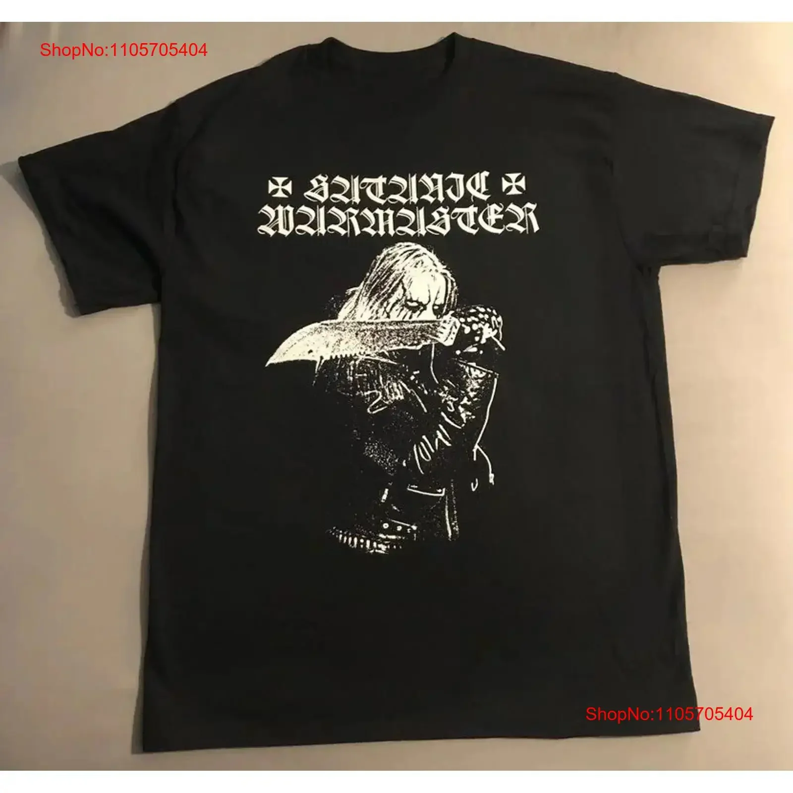 Satanic Warmaster We Are The Worms Heavy Metal S 5XL T Shirt ILS204 long or short sleeves vintage Washed Casual homme