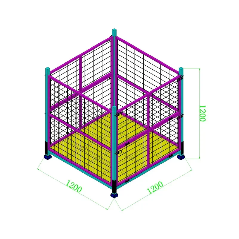 Wire Mesh Container Cage Storage Equipment Foldable