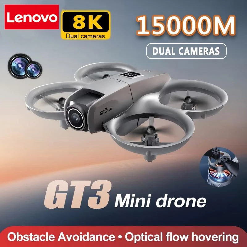 Lenovo GT3 MAX Foldable Drone 8K Aerial HD Photography Optical Flow Positioning Five-side Obstacle Avoidance Brushless Drone
