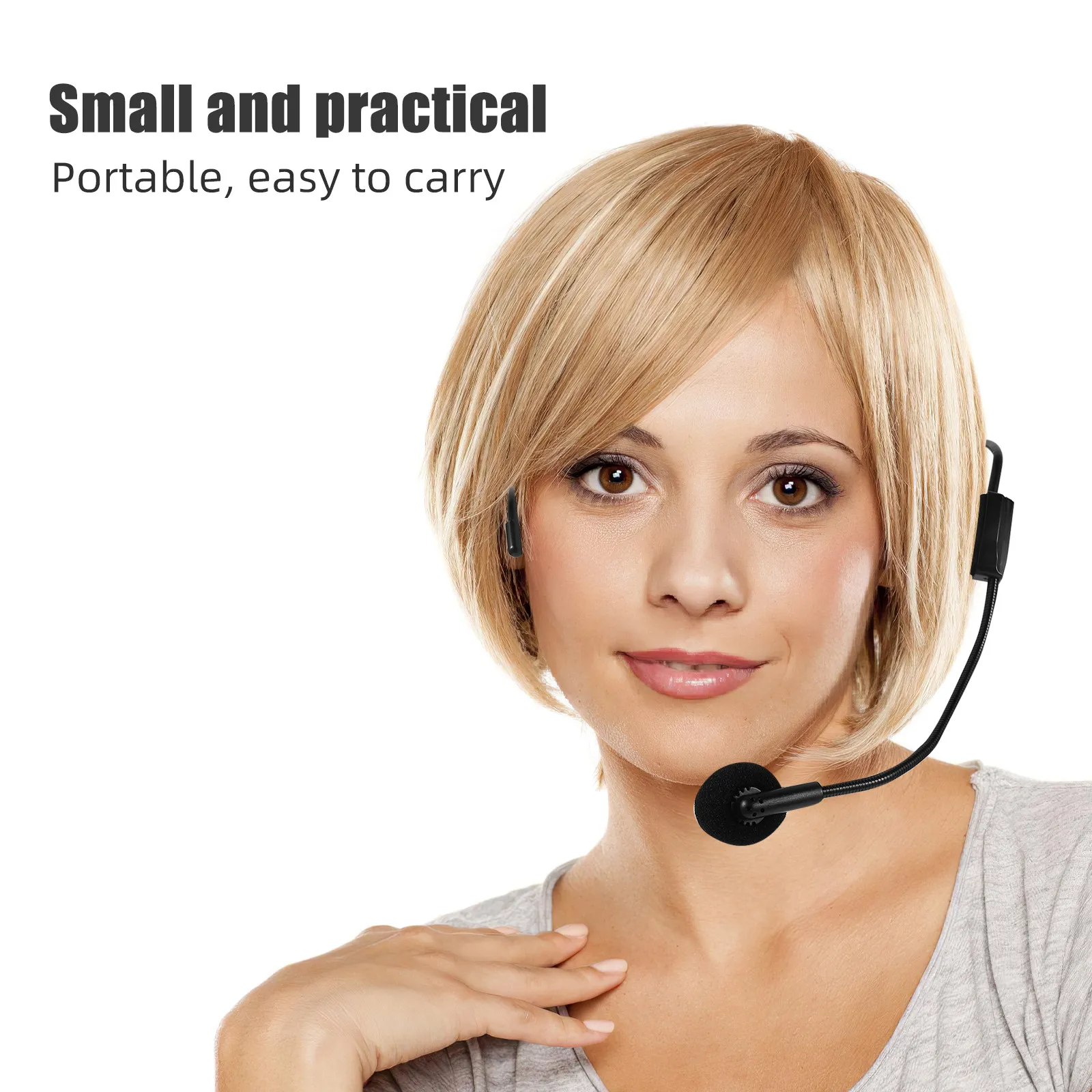 5Pcs Wired Microphone Headset for Speech Clarity Comfortable Wearable Design Ideal for Teachers Tour Guides Fitness Trainers