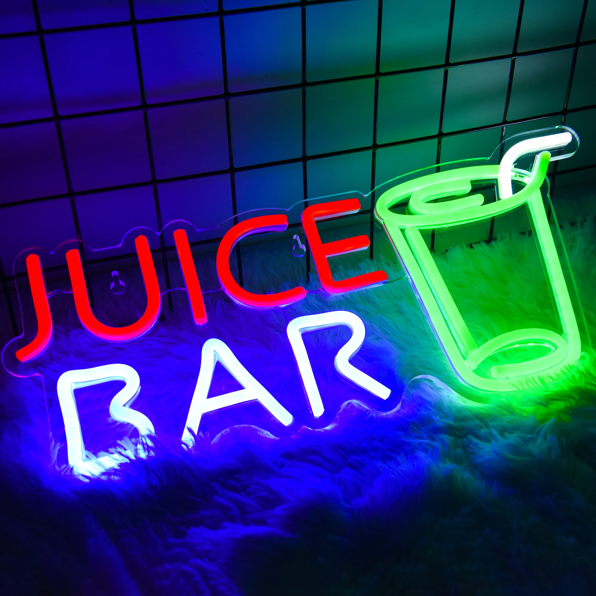 Juice Bar Neon Signs for Bar Wall Decor Bar Neon Sign Beer Light up Sign Juice Bar Neon Sign for Pub Store Party Decoration
