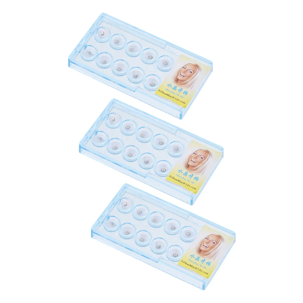 30Pcs Zähne Dekor Dental Kristall Kreative Glänzende Zahn Schmuck DIY Zubehör Verbesserung Dental Kristall