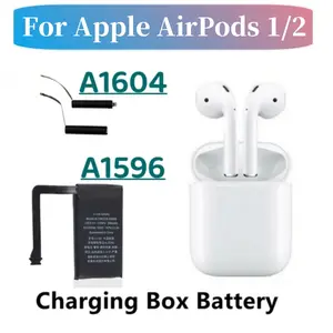 Bilashmart Replacement Battery GOKY93mWhA1604 Apple Airpods 1st 2nd A1604 A1523 A1722 A2032 A2031 Air Pods 1 2 Battery