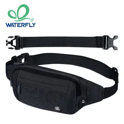 WATERFLY Fanny Pack เอวกระเป๋ากระเป๋า Bum กระเป๋าเข็มขัดไหล่ Crossbody กระเป๋ากระเป๋ากีฬาสําหรับวิ่งจ๊อกกิ้งเดินป่า Hiker ชายหญิง