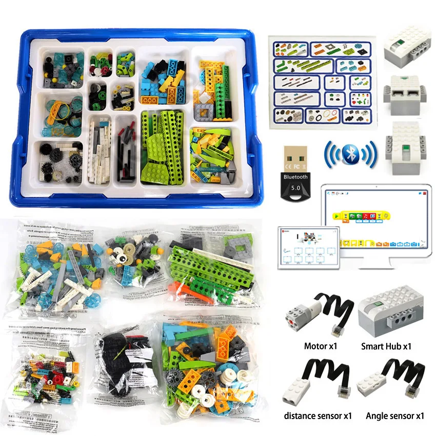 2024 NEW Technical WeDo 2.0 Core Set Robotics Construction Set Building Blocks Compatible with 45300 STEAM Educational DIY Toys