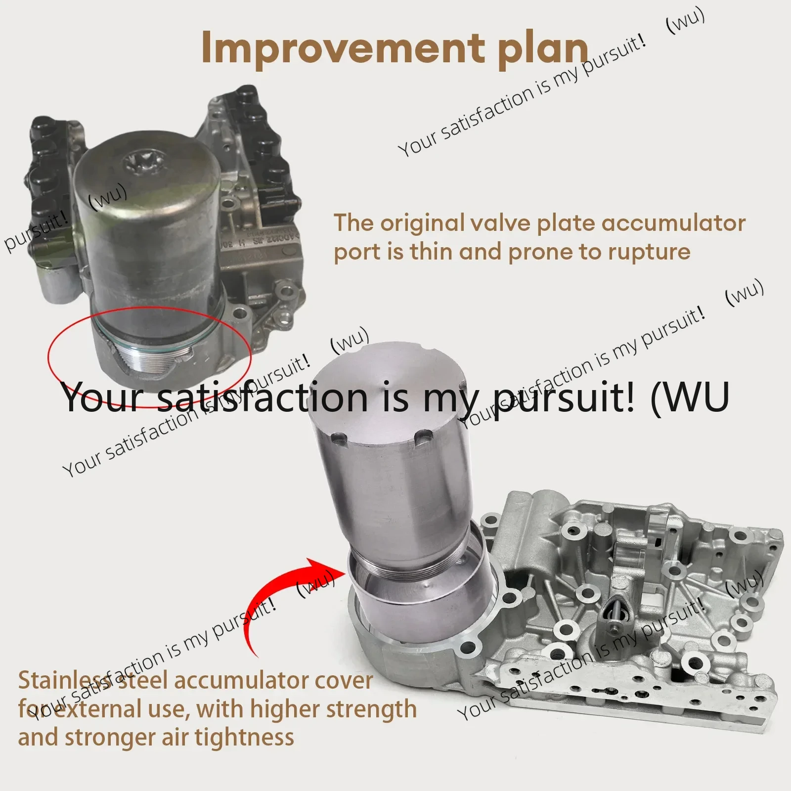 ZOCI-DQ200 DSG Transmission Improve Accumulator Mechatronic Repair Kit 7 Speed For VW AUDI