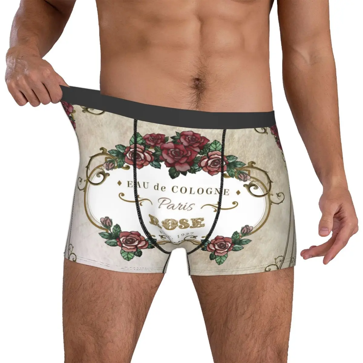 

Custom Beautyes Anime Beastes Boxers Shorts Men Rose Briefs Underwear Funny Underpants