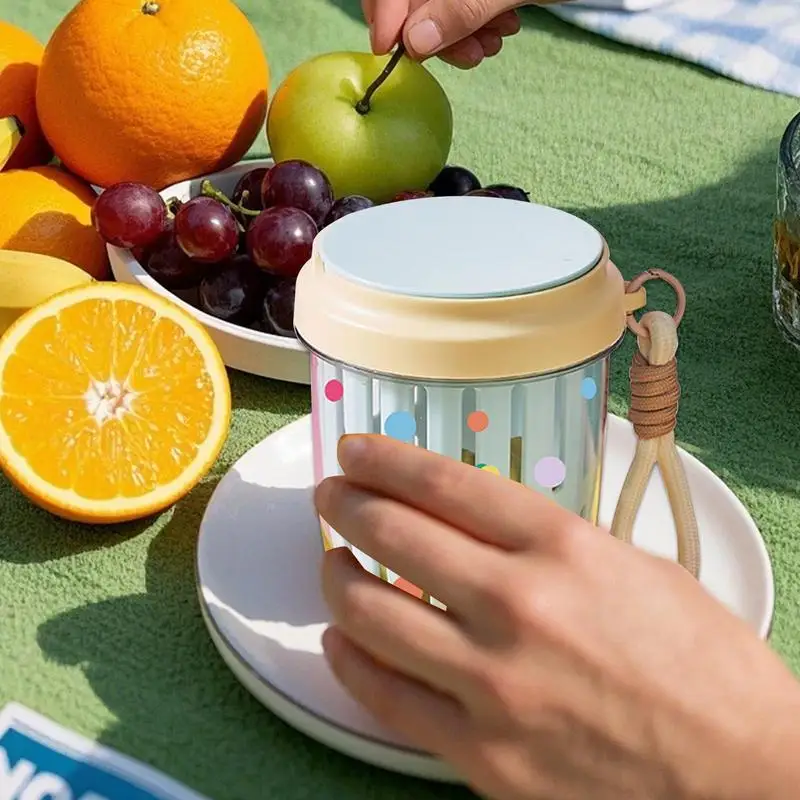 Cup Containers With Lids Breakfast Bottle Multipurpose Storage Container Reusable Food Dressing Cup Fruit Storage Bottle For