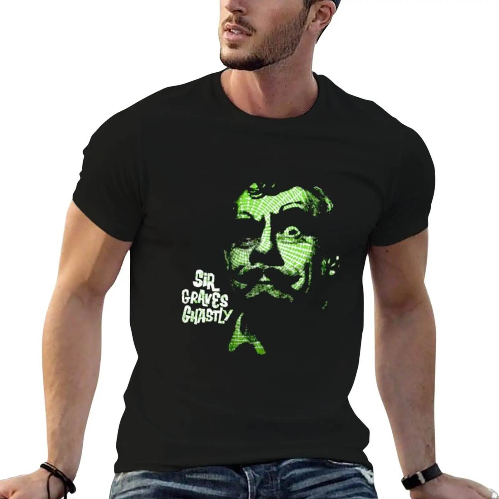 Sir Graves ghastly Spider Web T-Shirt Vintage Style Printed Top