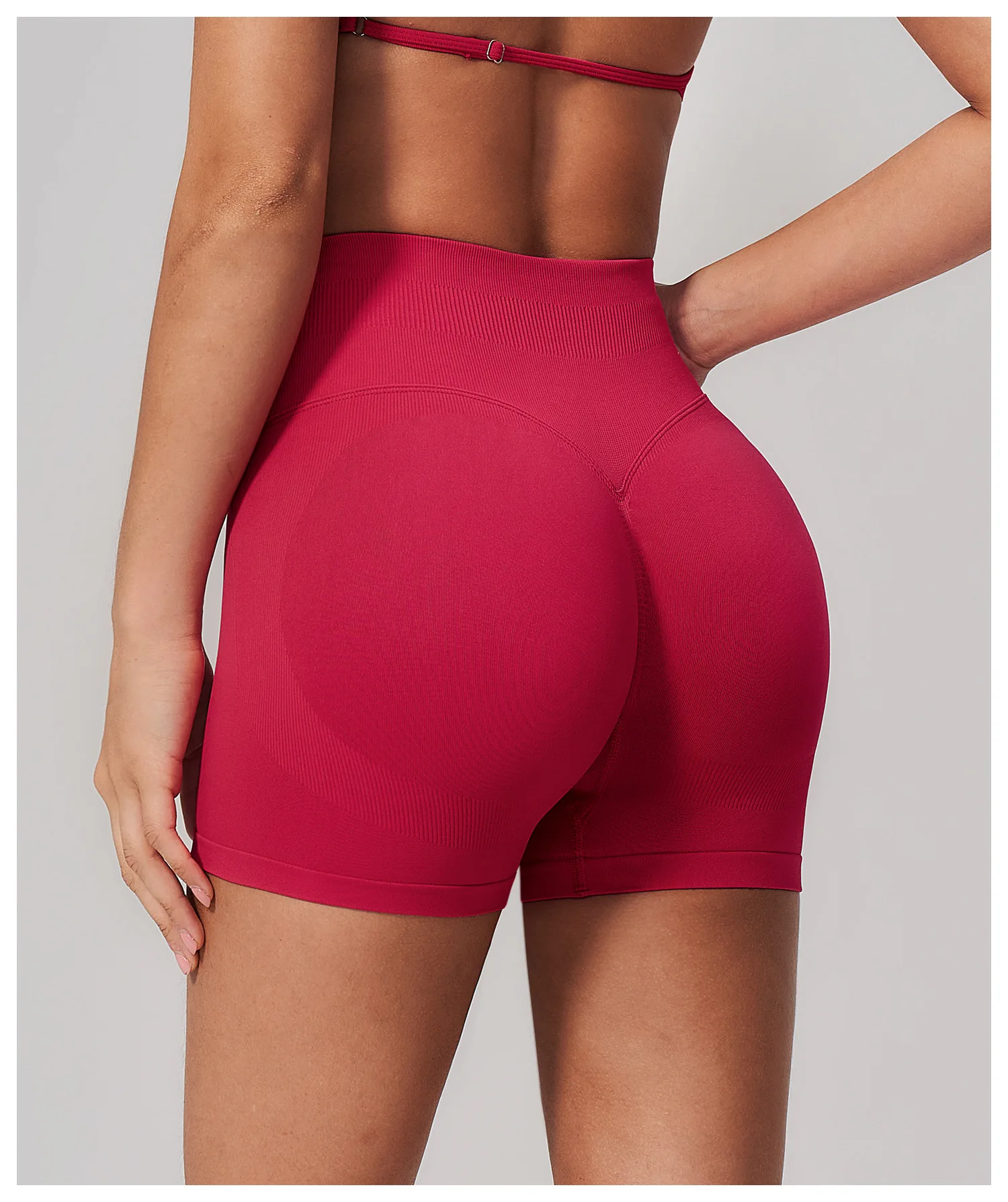 Women Yoga Shorts High Waist Butt Lift Squat Proof Seamless for Gym Running Workout@image#1@image#2@image#3@image#4@image#5