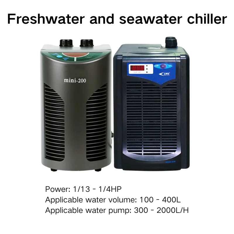 

Mini Chiller, MINI Series – Small Household Freshwater & Seawater Aquarium Refrigeration Chiller