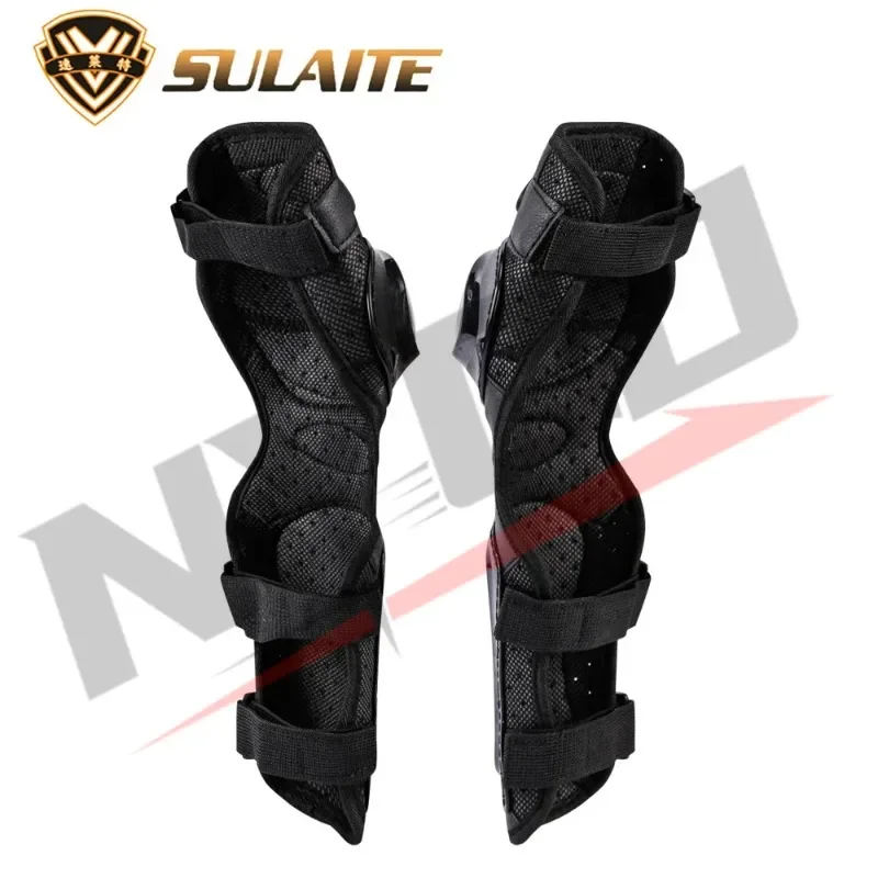 Aço inoxidável Cotovelo Proteção Set, Corrida Sports Knee Pads, MTB Knee Pads, Motocicleta Equipamento de Proteção, 4 Pcs