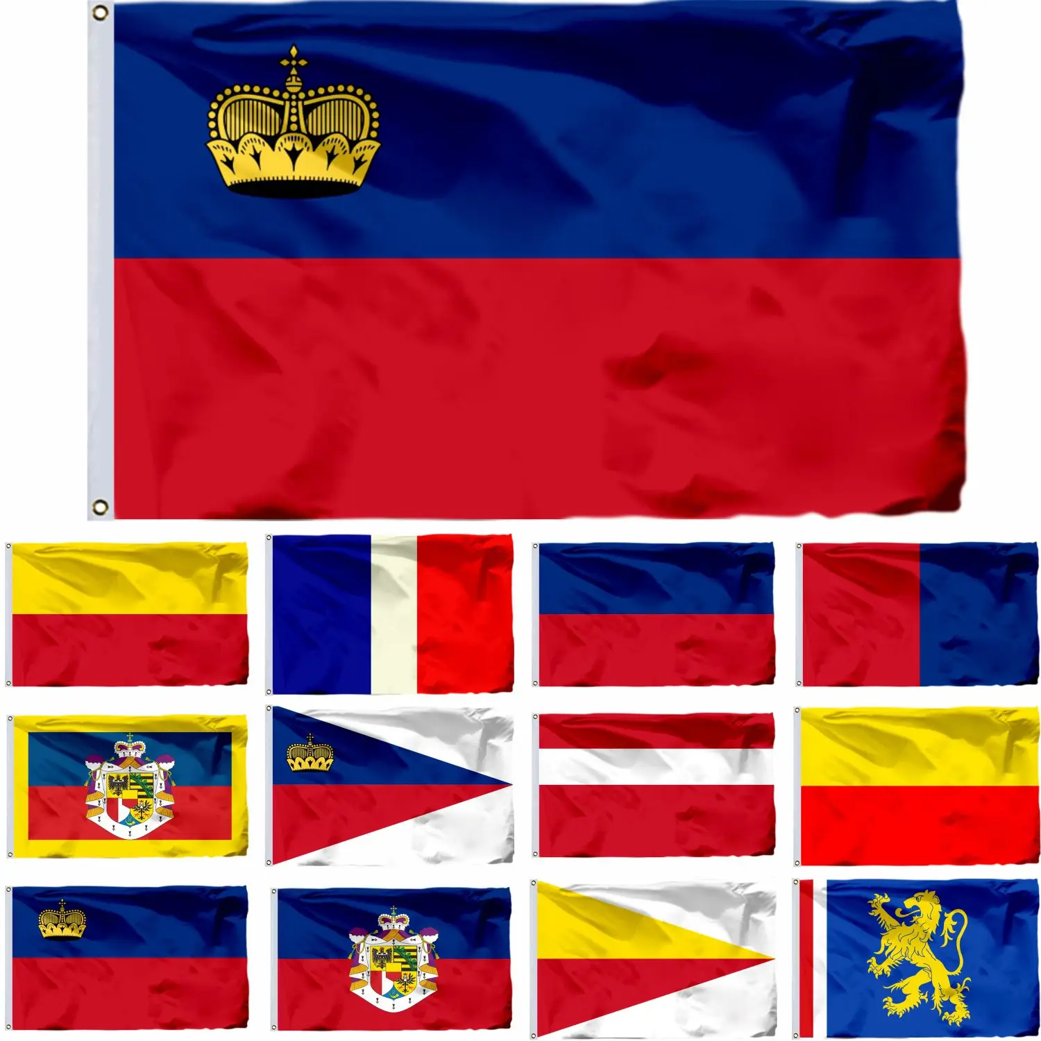 

Liechtenstein state History flag Standard Prince Liechtenstein Banner 3x5ft 90x150cm Double sided printing Schaan or Vaduz flags