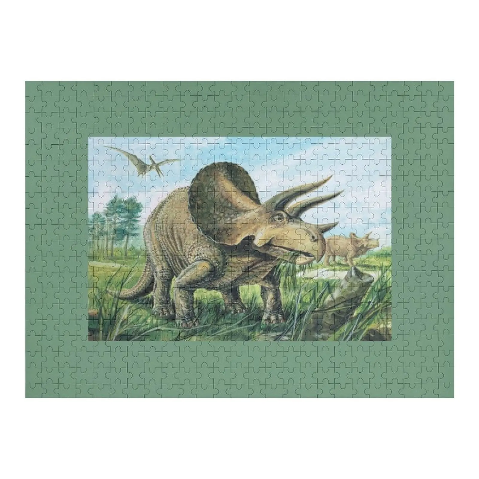 

Пазл трицератопс, деревянные именные весы, двигатели, деревянное имя, персонализированный пазл на заказ