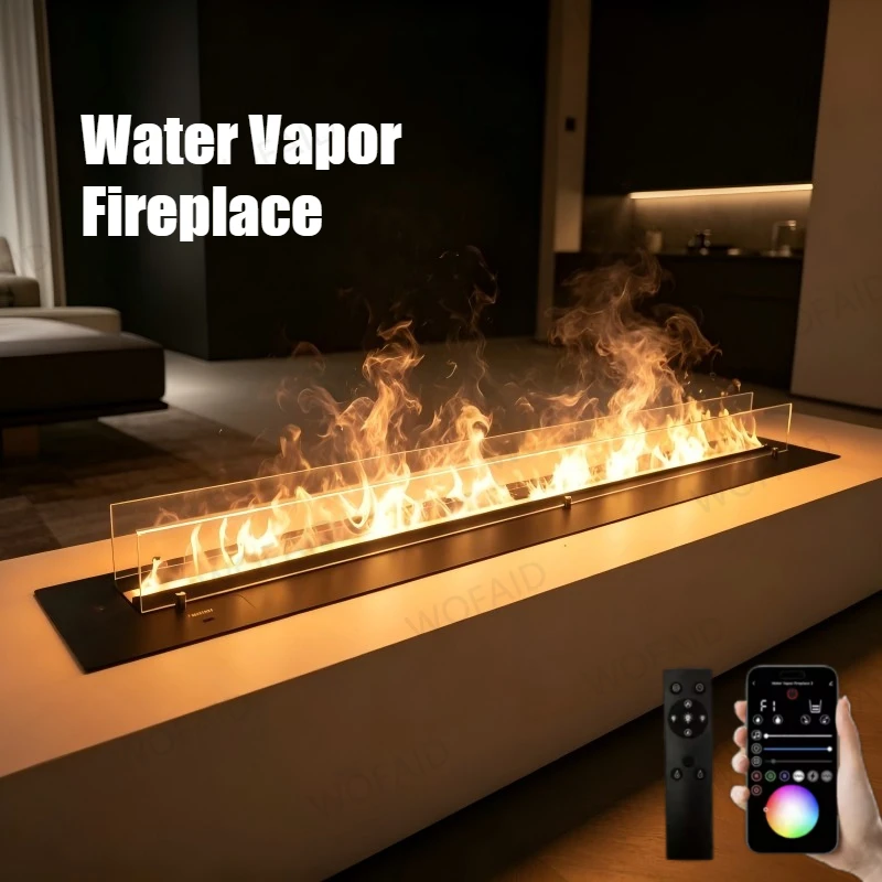 

Water Vapor Fireplace with Adjustable Flame from Low to High 20cm Customizable Fire Size for Different Occasion fireplace flame