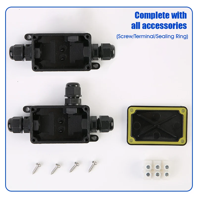 2 Way 3 Way Waterproof Electrical Junction Box Electrical Project Case Power Junction Boxes 450V Junction Box for LED Light