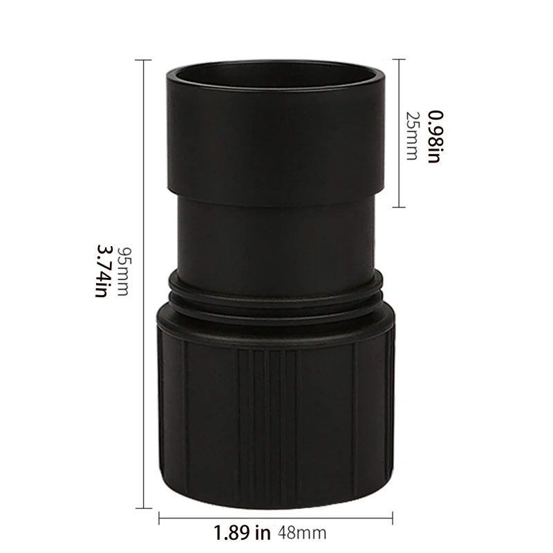Adaptateur universel tuyau d'aspiration, 40mm(1.57 à 48mm(1.89"), adaptateur Port tuyau anti-poussière, livraison