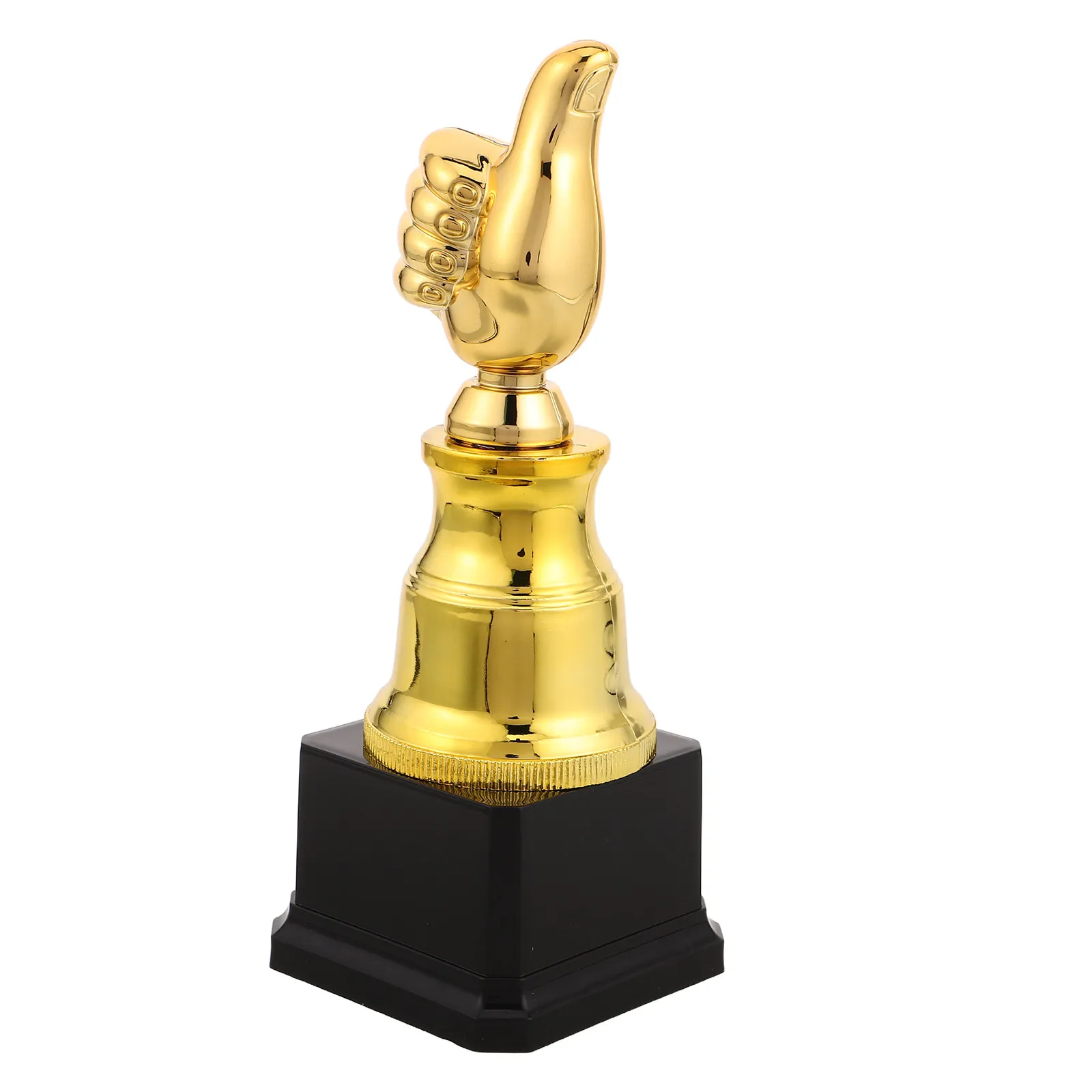 Plastic Thumb Up Trophy Gold Color for Student Recognition Sports School Classroom Winner Awards Football Trophies