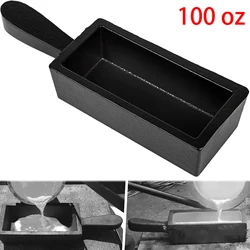 TML 100 oz Troy Ounce Gold Bar Loaf Cast Iron Ingot Mold Perfect for Custom Smelting Pouring Melting Casting Refining Metals