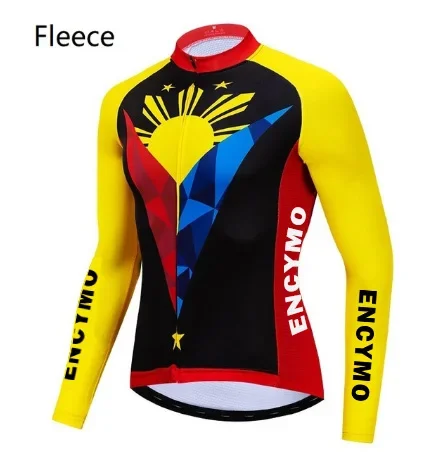 2023 Cycling Jersey Long Sleeve Winter Fleece&no Fleece  Clothing Reflective Zipper Sports Team