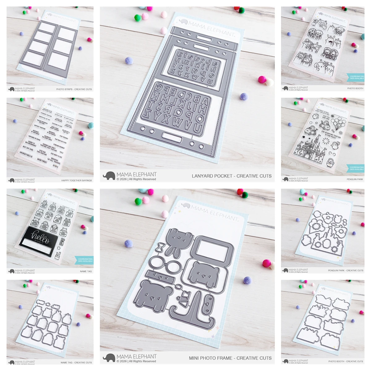 

New Mini Photo Frame Metal Cutting Dies And Clear Stamps For DIY Scrapbook Album Handmade Paper Card Decoration Craft Cut Die