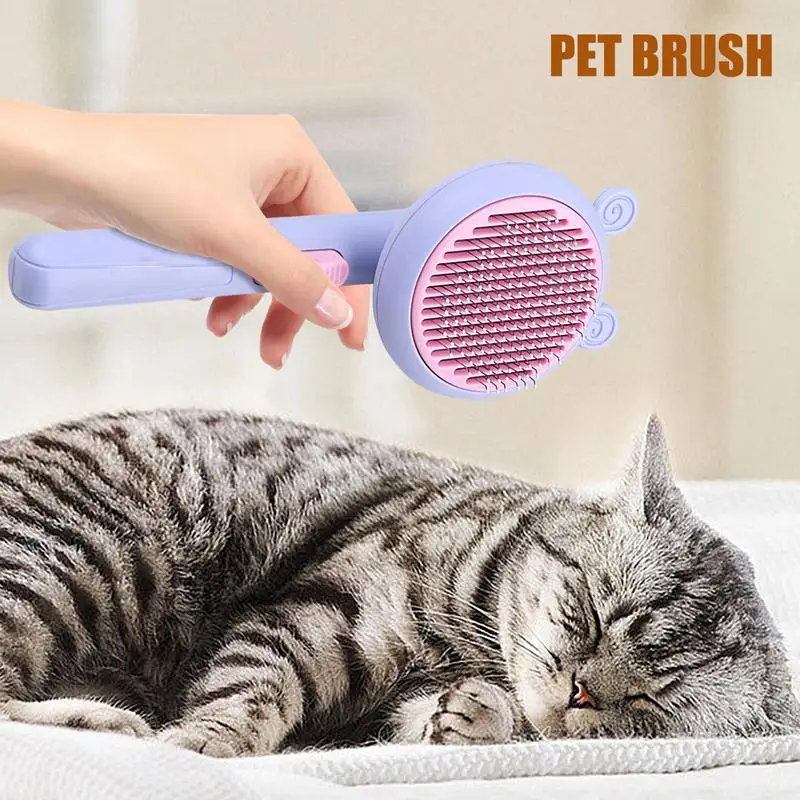 Dog Hair Brush Pet Brush Grooming Tool Dog Shedding Brush Massage Comb Skin Friendly Puppy Hair Brush For Long Short Haired Dogs