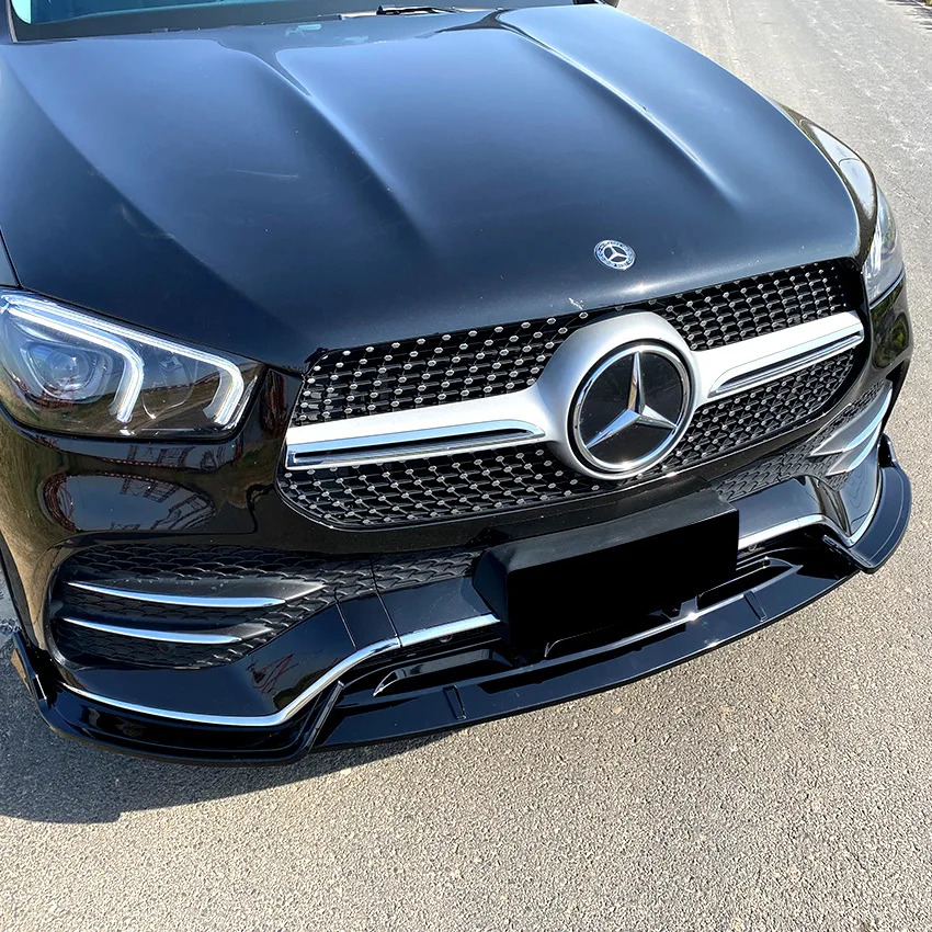 2020 To Up For Benz GLE Class W167 C167 GLE350 GLE450 GLE53 AMG Front Bumper Splitter Lip Spoiler Diffuser Guard Body Kit Cover